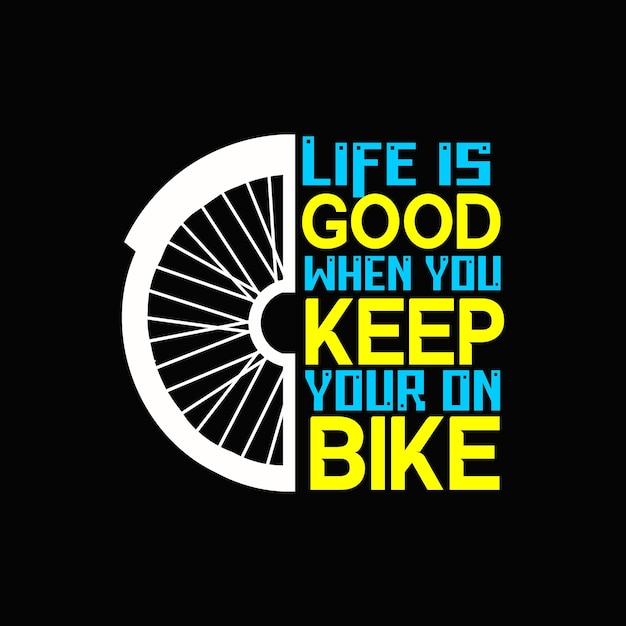 Vibrant Cycling Motto with Radiant Wheel Graphic | Jiffy Designs