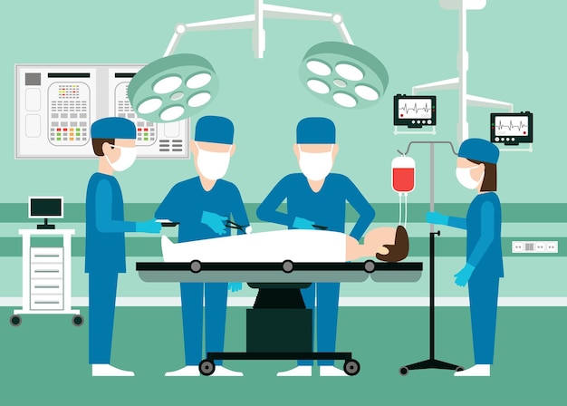 Medical Team Performing Surgery in Modern Operating Room | Jiffy Designs