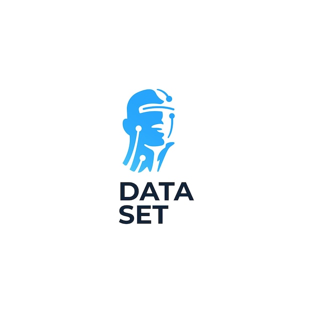 Minimalist Blue and White Data Visualization Icon | Jiffy Designs
