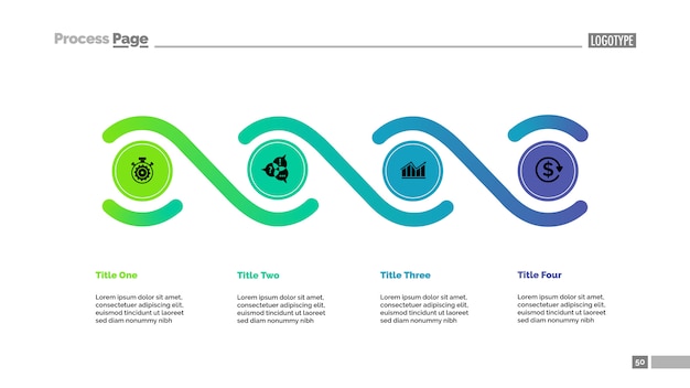 Colorful Circular Process Diagram with Icons and Text Boxes | Jiffy Designs