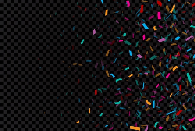 Vibrant Confetti Explosion on Transparent Background | Jiffy Designs
