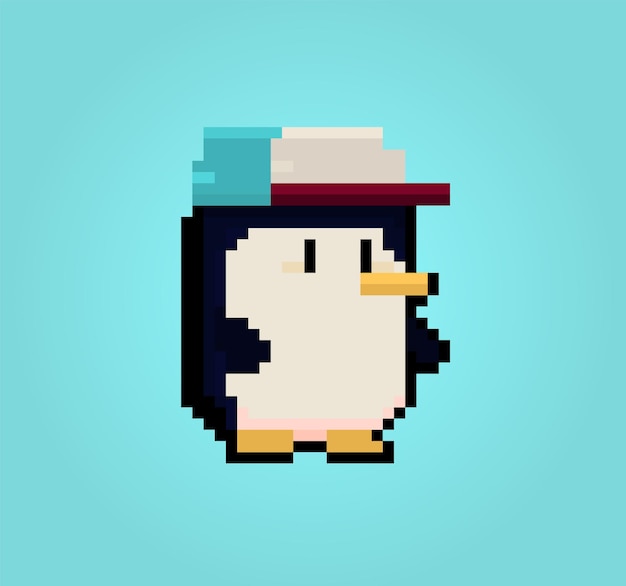 Charming Pixel Penguin with Cozy Winter Hat | Jiffy Designs