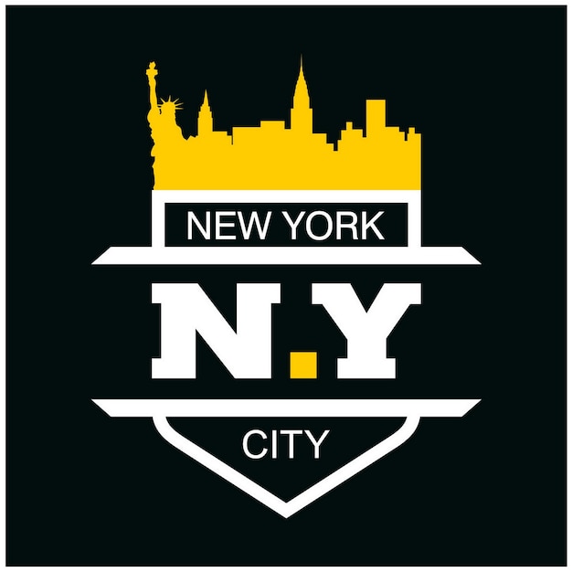 Bold Skyline Silhouette of New York City | Jiffy Designs