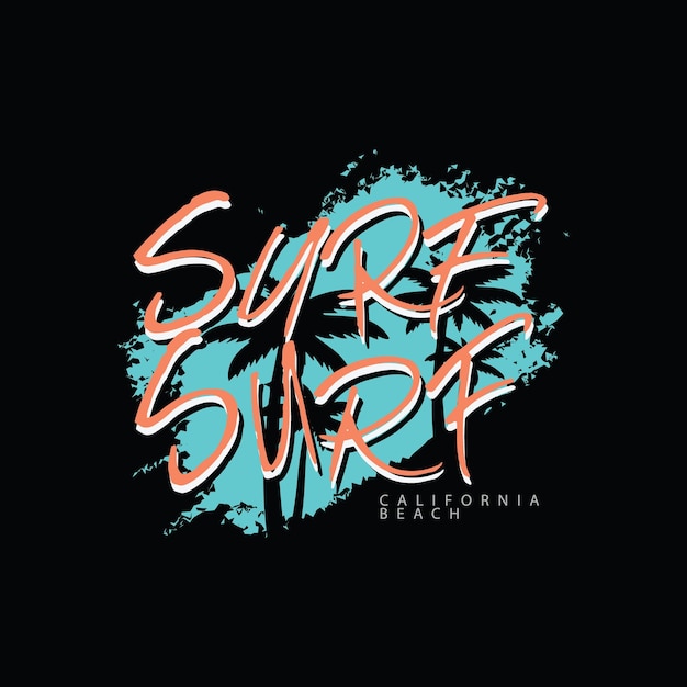 Vibrant Surf Style Graphic with Splash Effects | Jiffy Designs