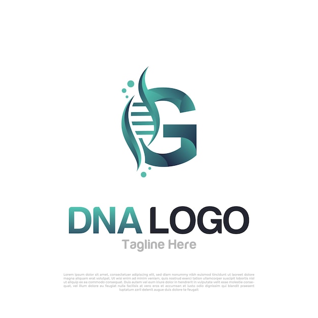 Elegant Genetic Code Letter G Icon with DNA Helix | Jiffy Designs