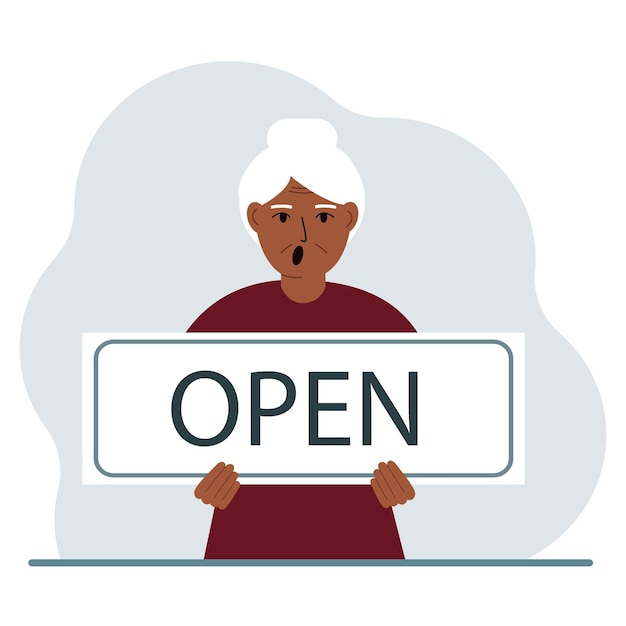 Enthusiastic Business Owner Proudly Displays 'Open' Sign | Jiffy Designs