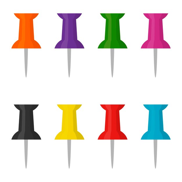 Vibrant Push Pins in Assorted Bright Colors | Jiffy Designs