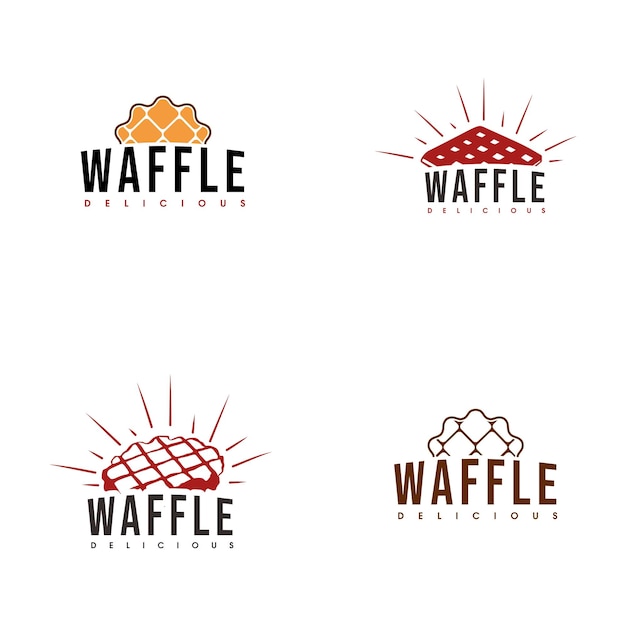 Vibrant Waffle Emblem Collection with Textured Patterns | Jiffy Designs