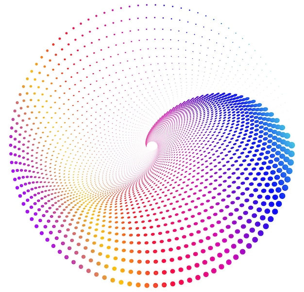 Vibrant Spiral Spectrum: Mesmerizing Radial Color Gradient | Jiffy Designs