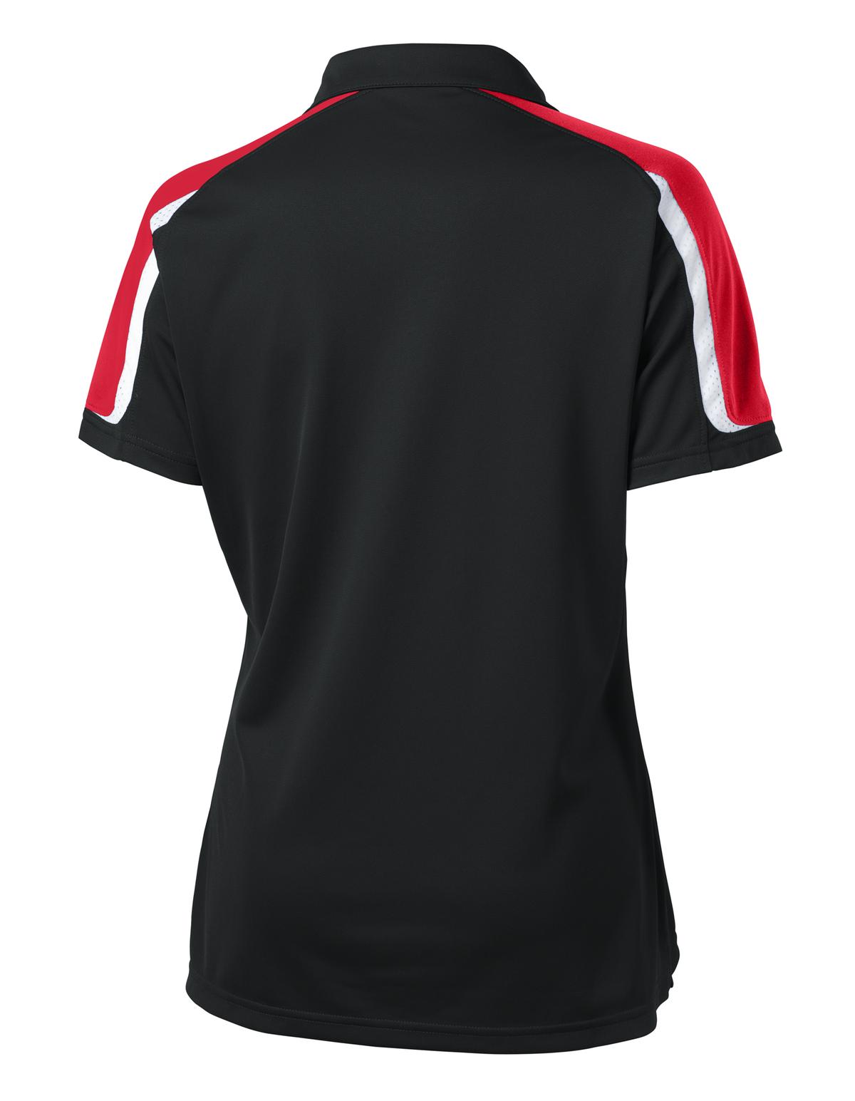 Sport-Tek LST658 Black / True Red / White