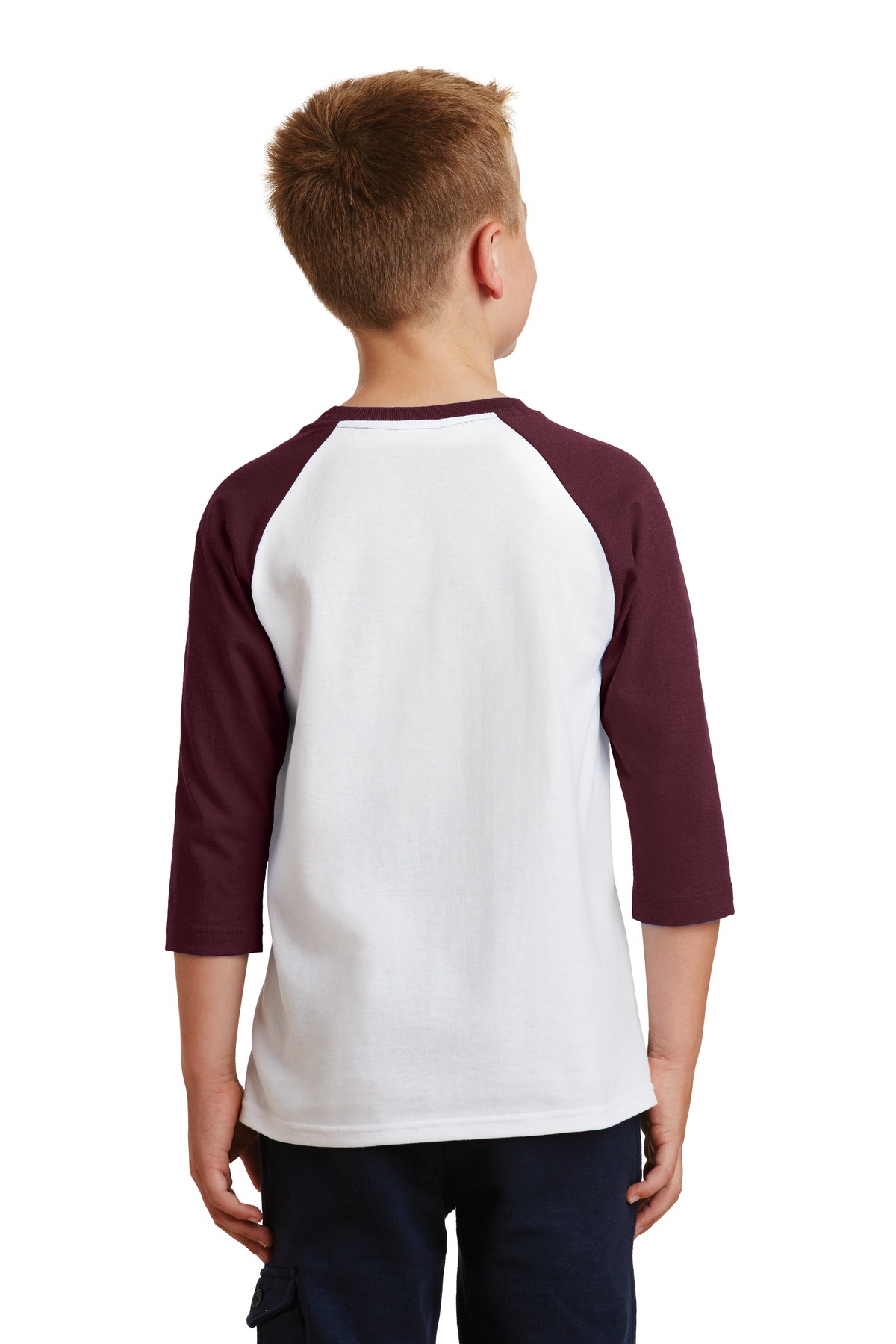 Port & Company PC55YRS White / Athletic Maroon