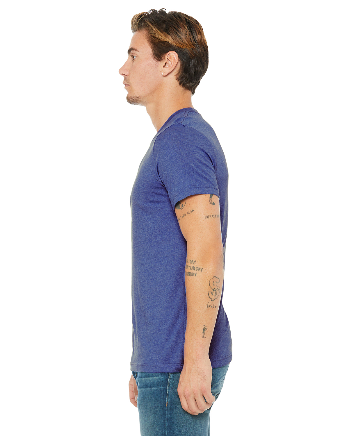 Bella + Canvas 3001CVC Heather True Royal