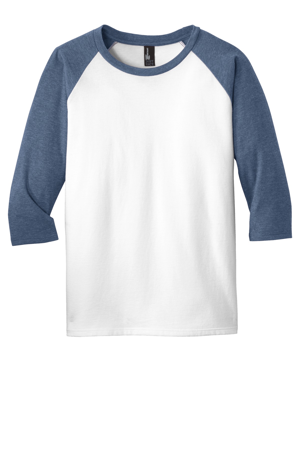 District DT6210Y Heather Navy / White