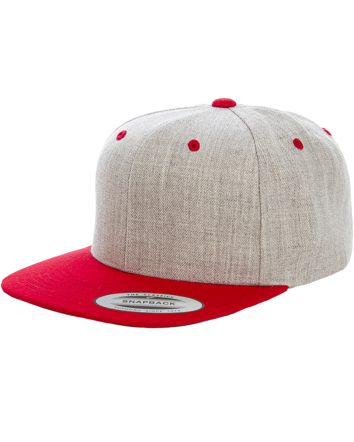 Yupoong 6089MT Heather / Red