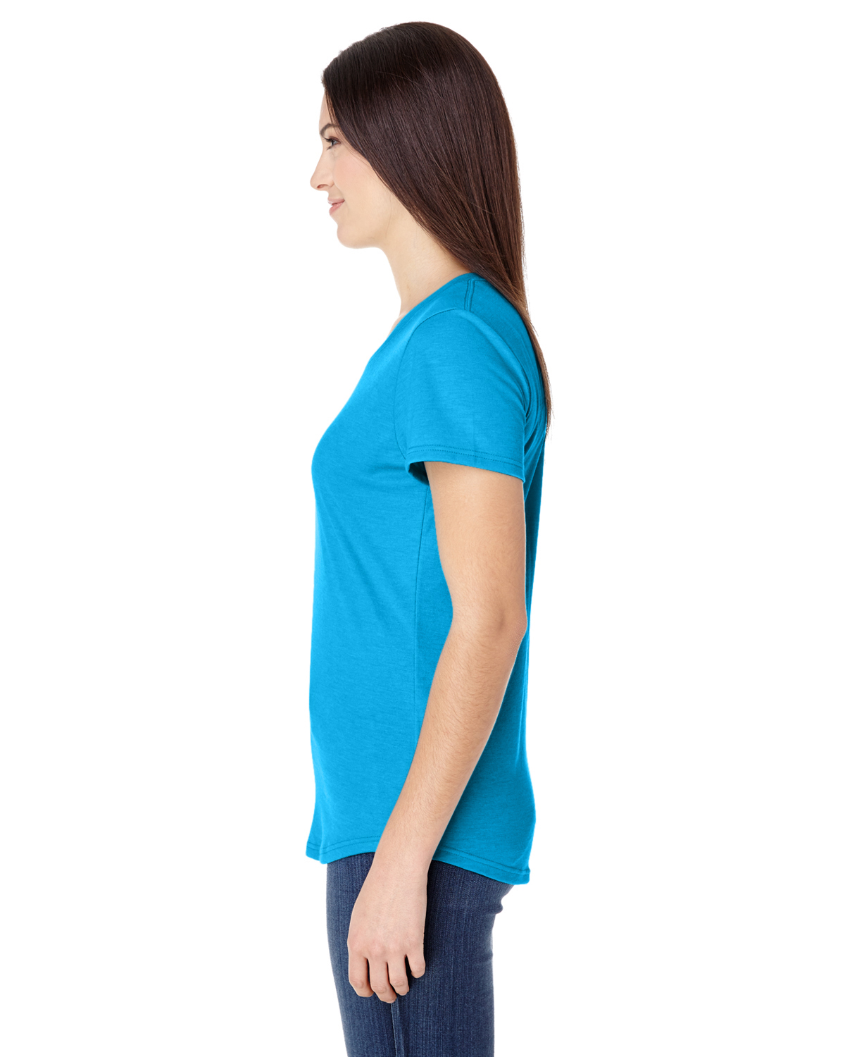 Gildan 6750L Heather Caribbean Blue