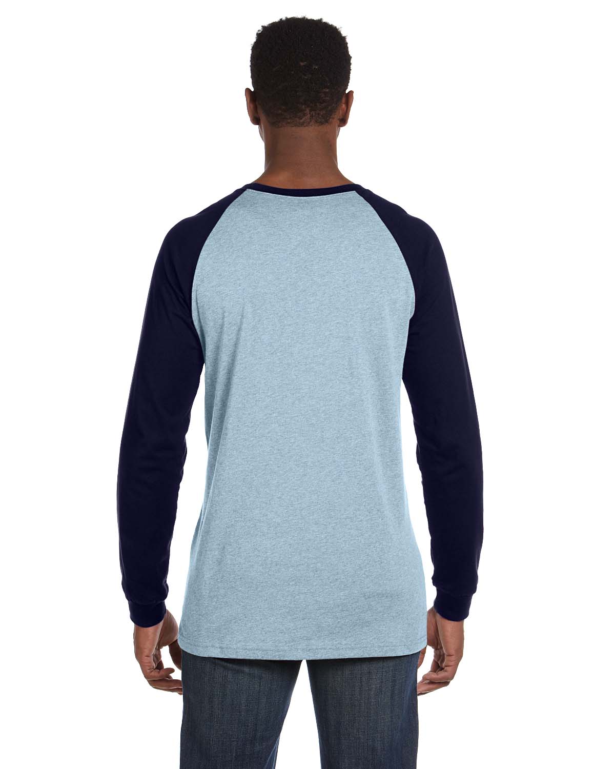 Bella + Canvas 3000C Light Blue / Navy