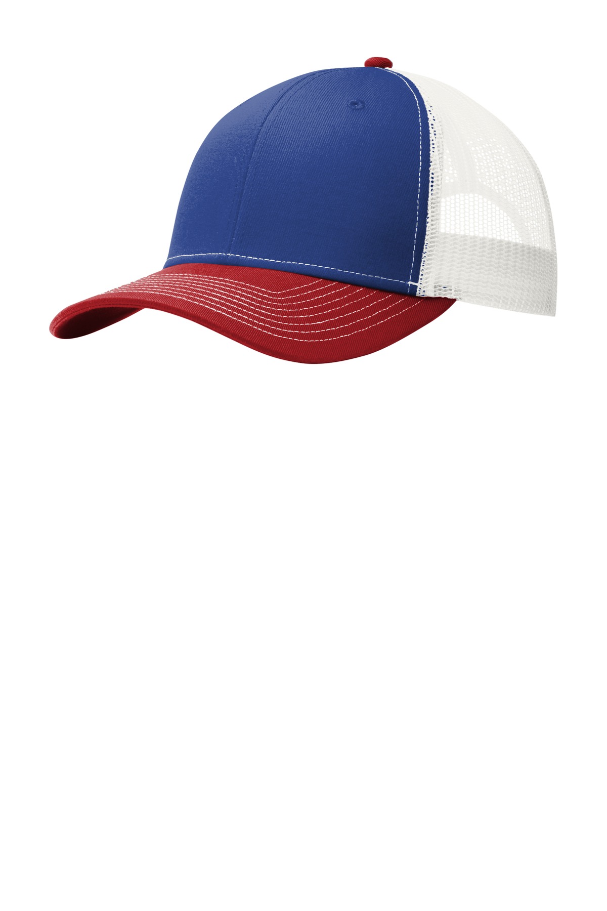 Port Authority C402 Pat Blue / French Red / White