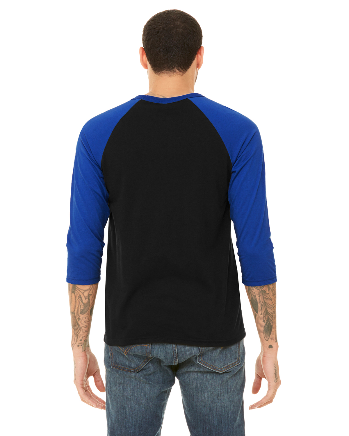 Bella + Canvas 3200 Black / True Royal