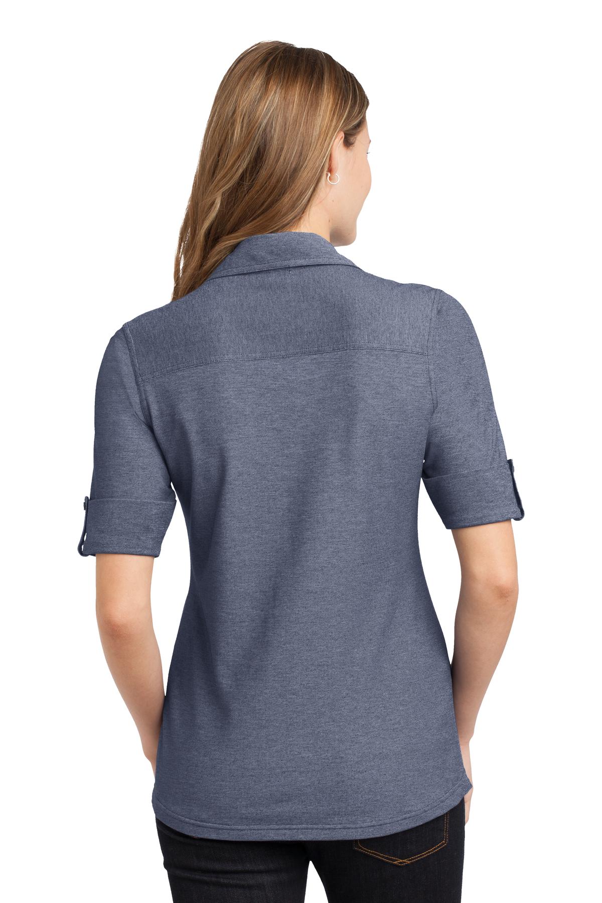 Port Authority L557 Dr Blue Navy / White