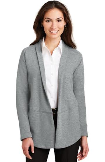 Port Authority L807 Med Heather Gray / Charcoal