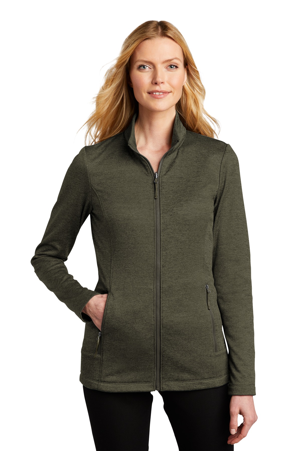 Port Authority L905 Deep Olive Heather