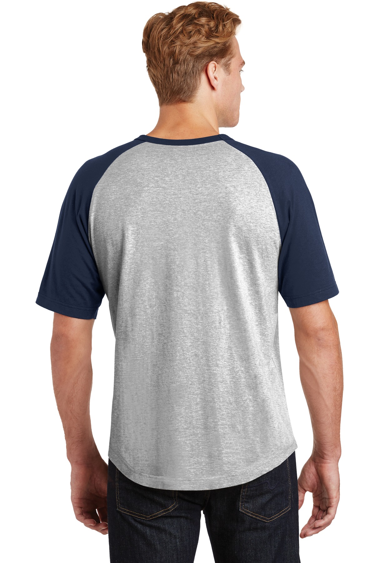 Sport-Tek T201 Gray Heather / Navy