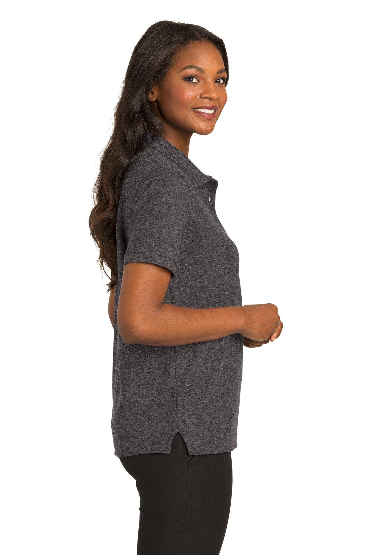 Port Authority L500 Charcoal Heather Gray