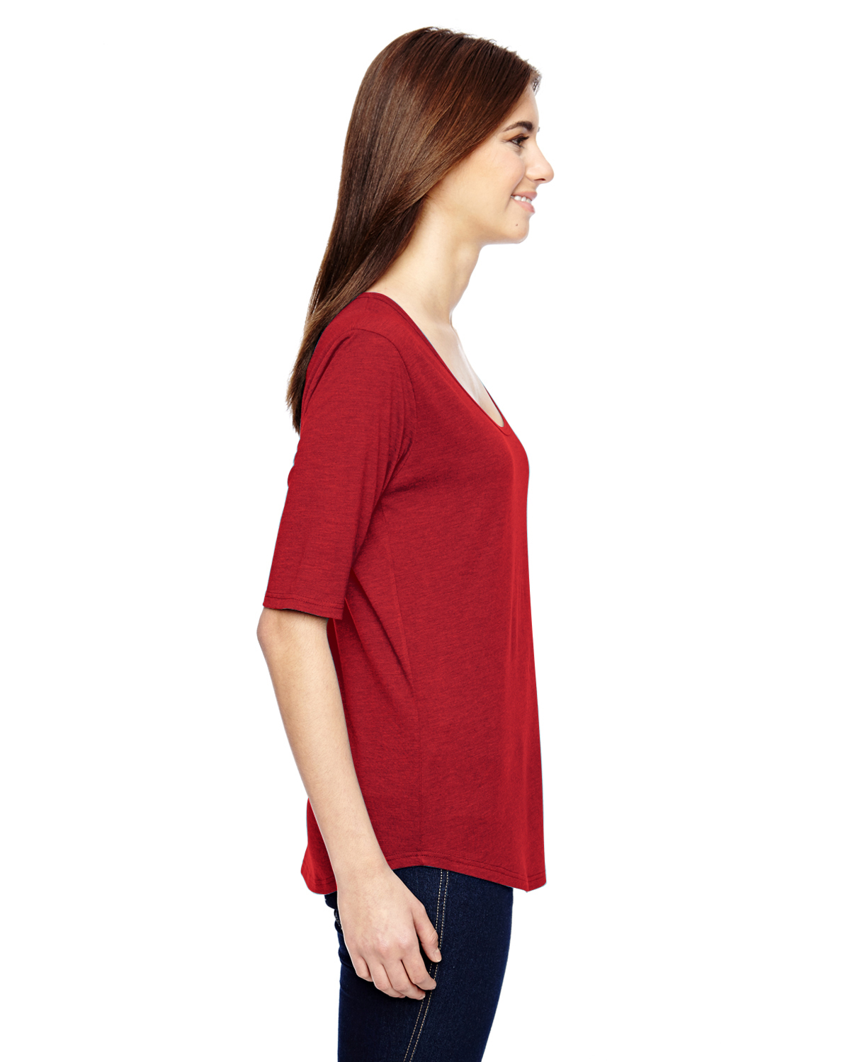 Anvil 6756L Heather Red
