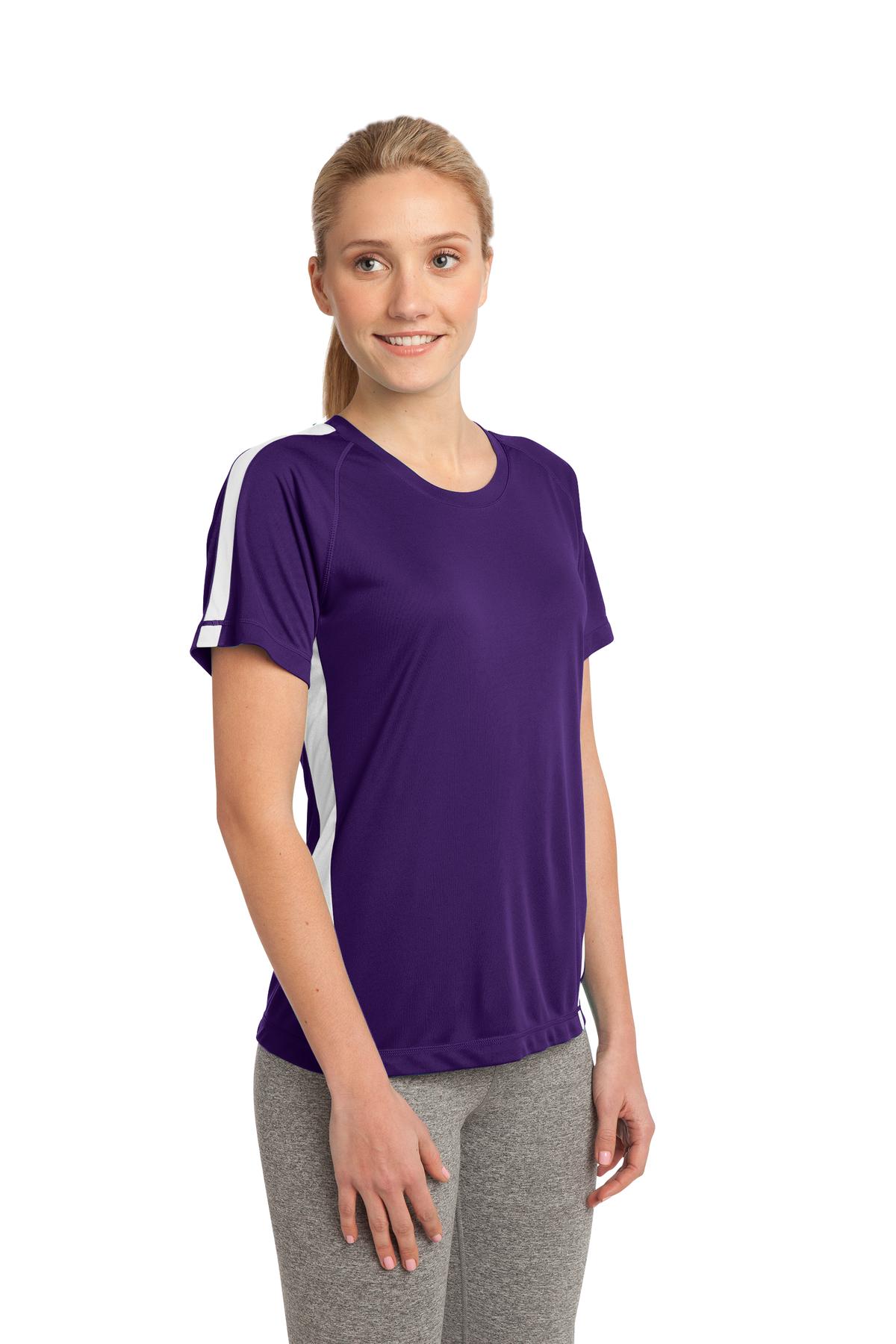 Sport-Tek LST351 Purple / White