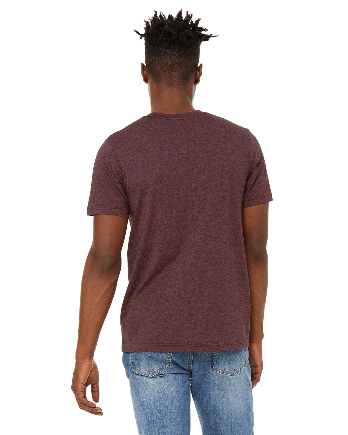 Bella + Canvas 3301C Heather Maroon