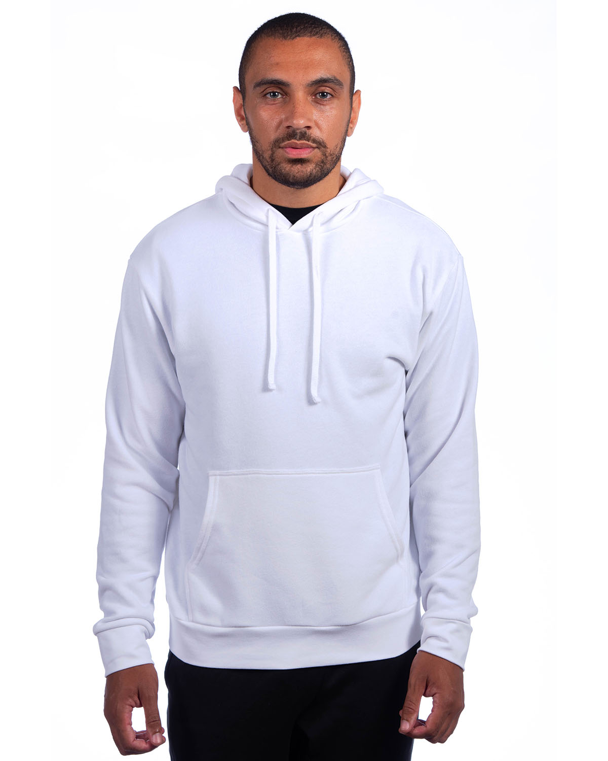 Next Level Unisex Sueded French Terry Pullover Sweatshirt 9304 White Jiffy