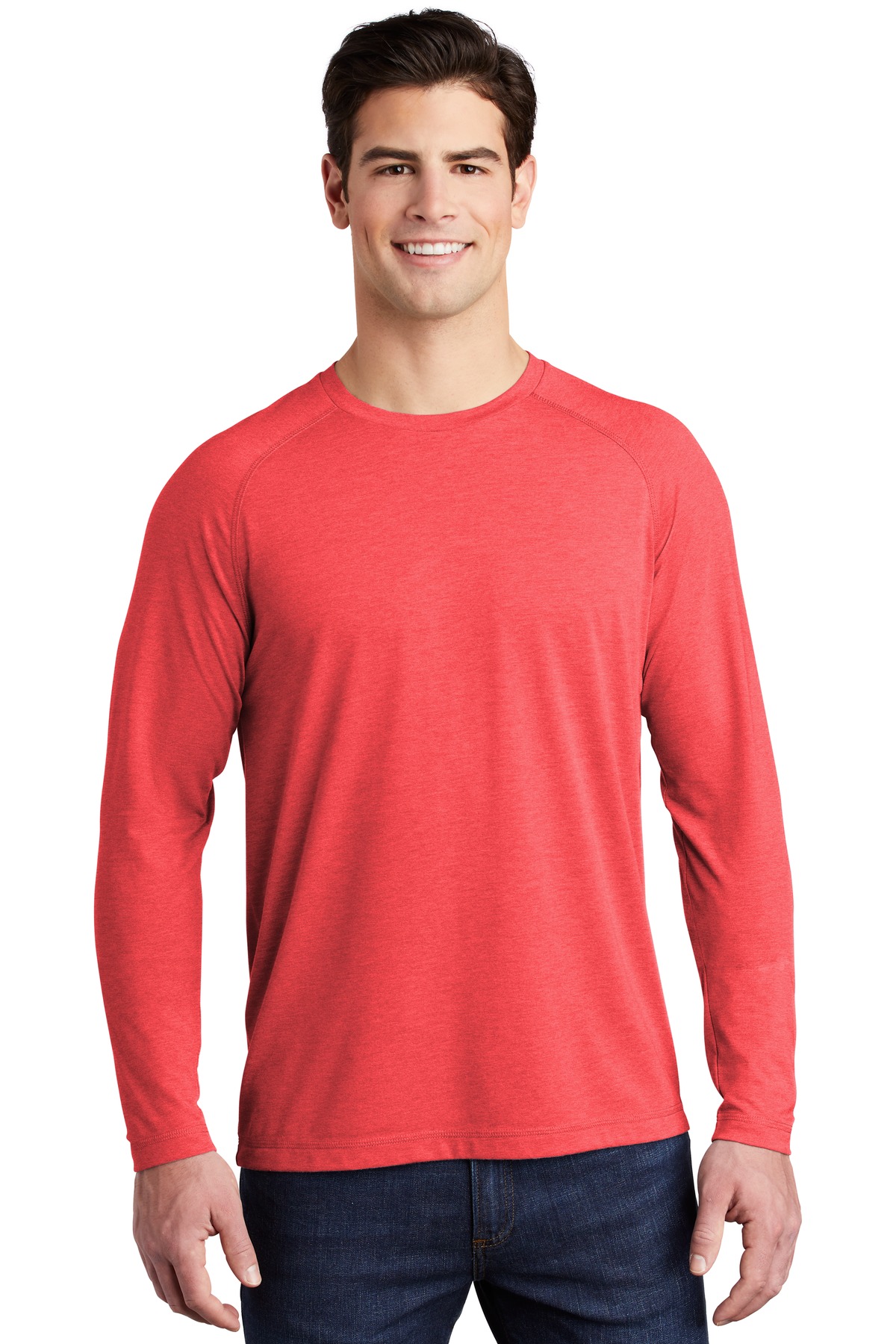 Sport-Tek ST400LS True Red Heather