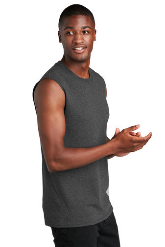 Port & Company PC54SL Dark Heather Gray