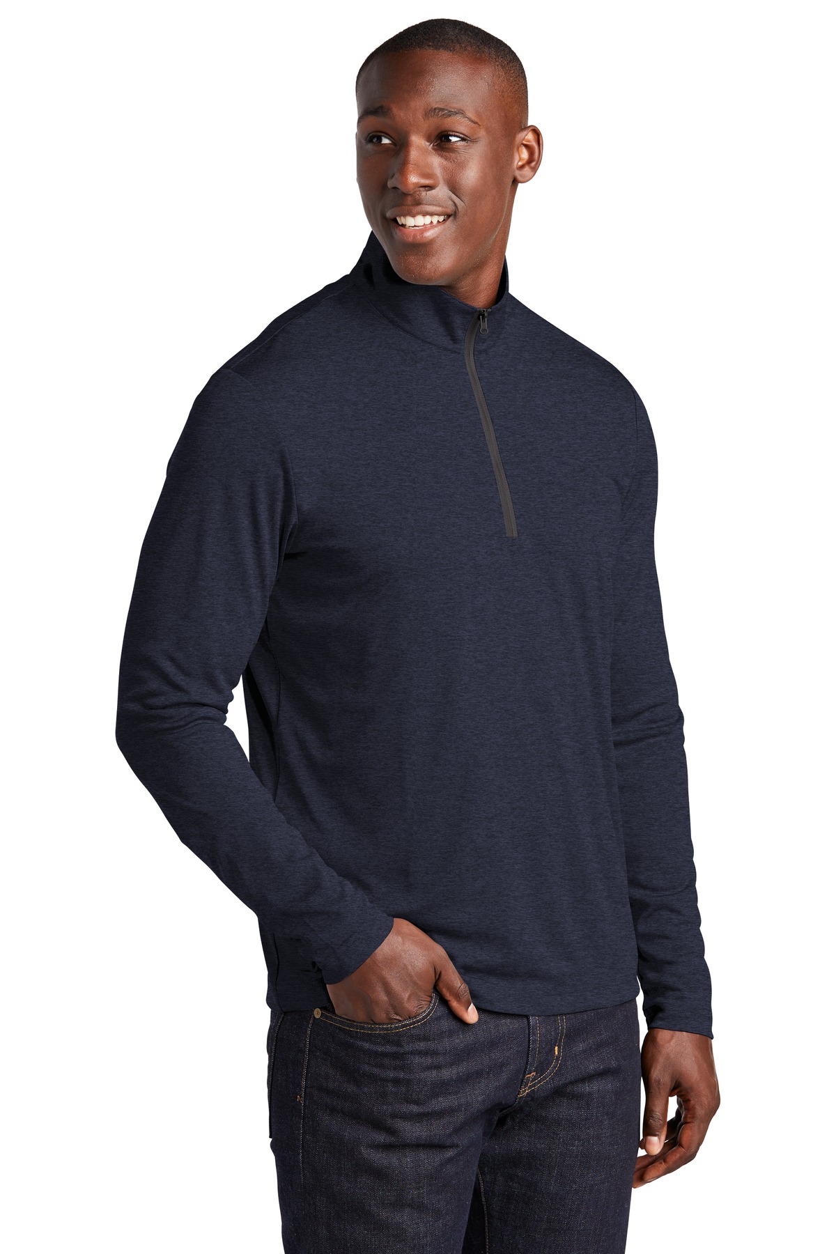 Sport-Tek ST469 Deep Navy Heather