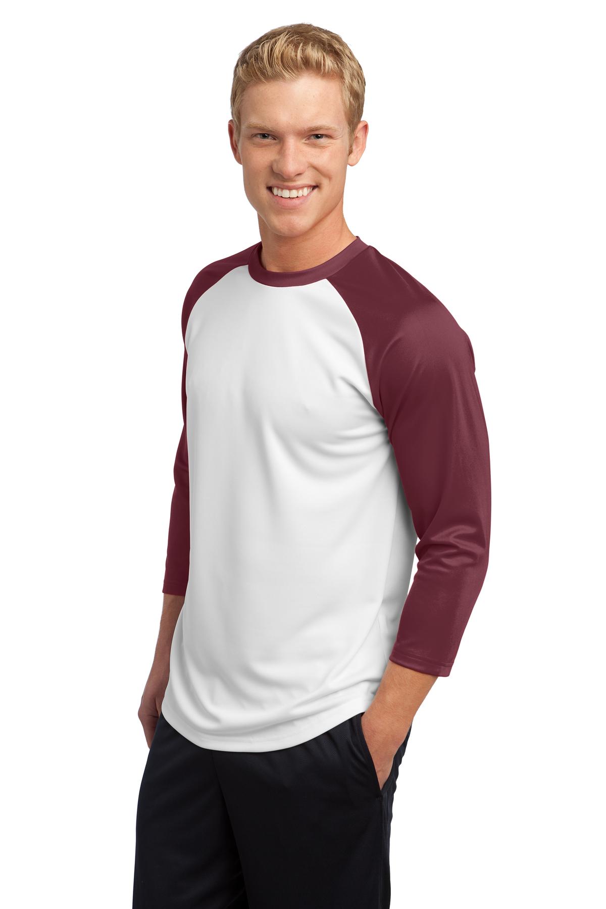 Sport-Tek ST205 White / Maroon