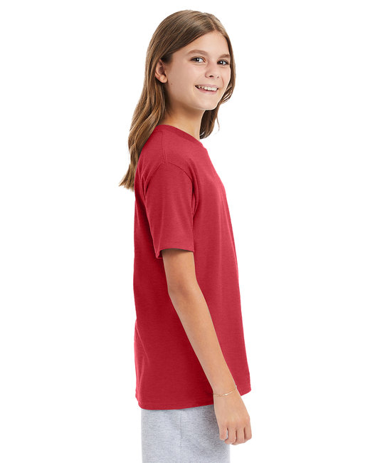 Hanes 498Y Heather Red