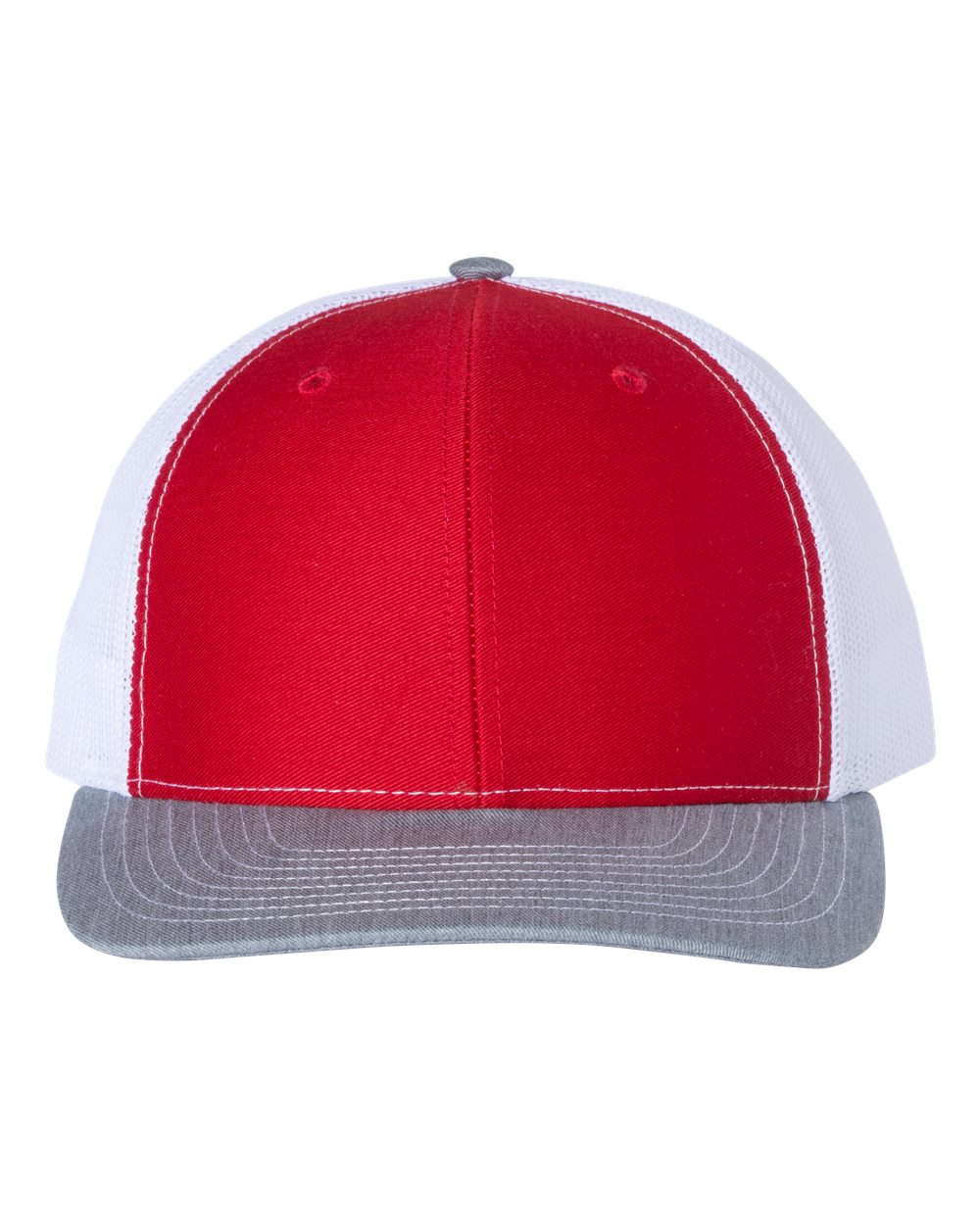 Richardson 112 Red / White / Heather Gray