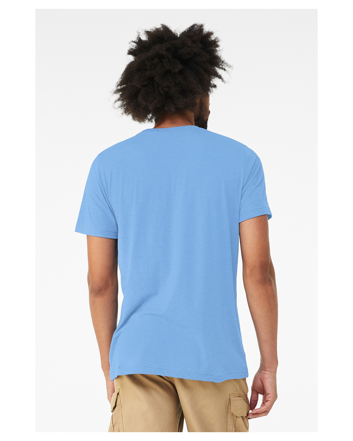 Bella + Canvas 3413C Solid Carolina Blue Triblend