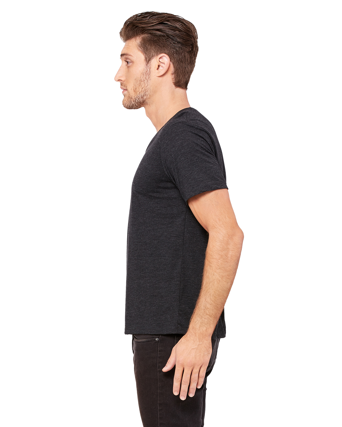 Bella + Canvas 3406 Charcoal Black Triblend