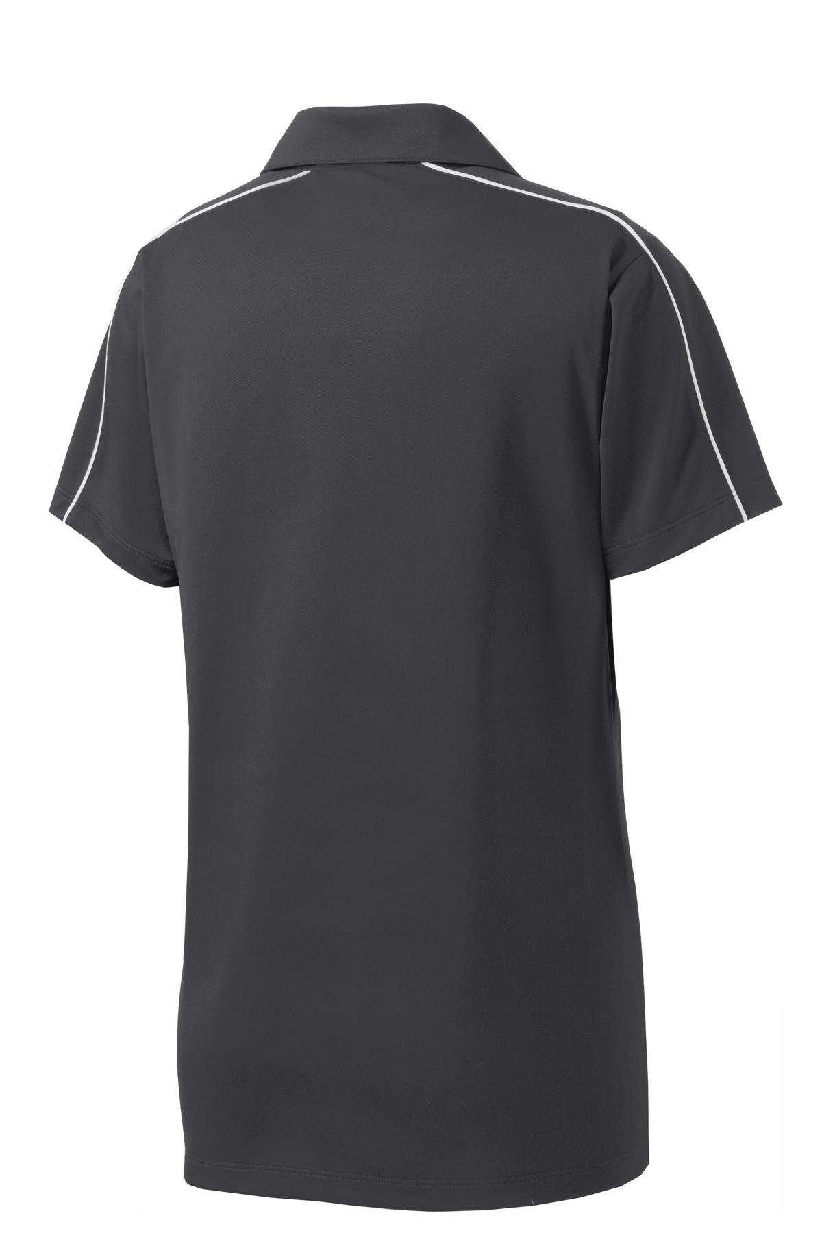 Sport-Tek LST653 Iron Gray / White