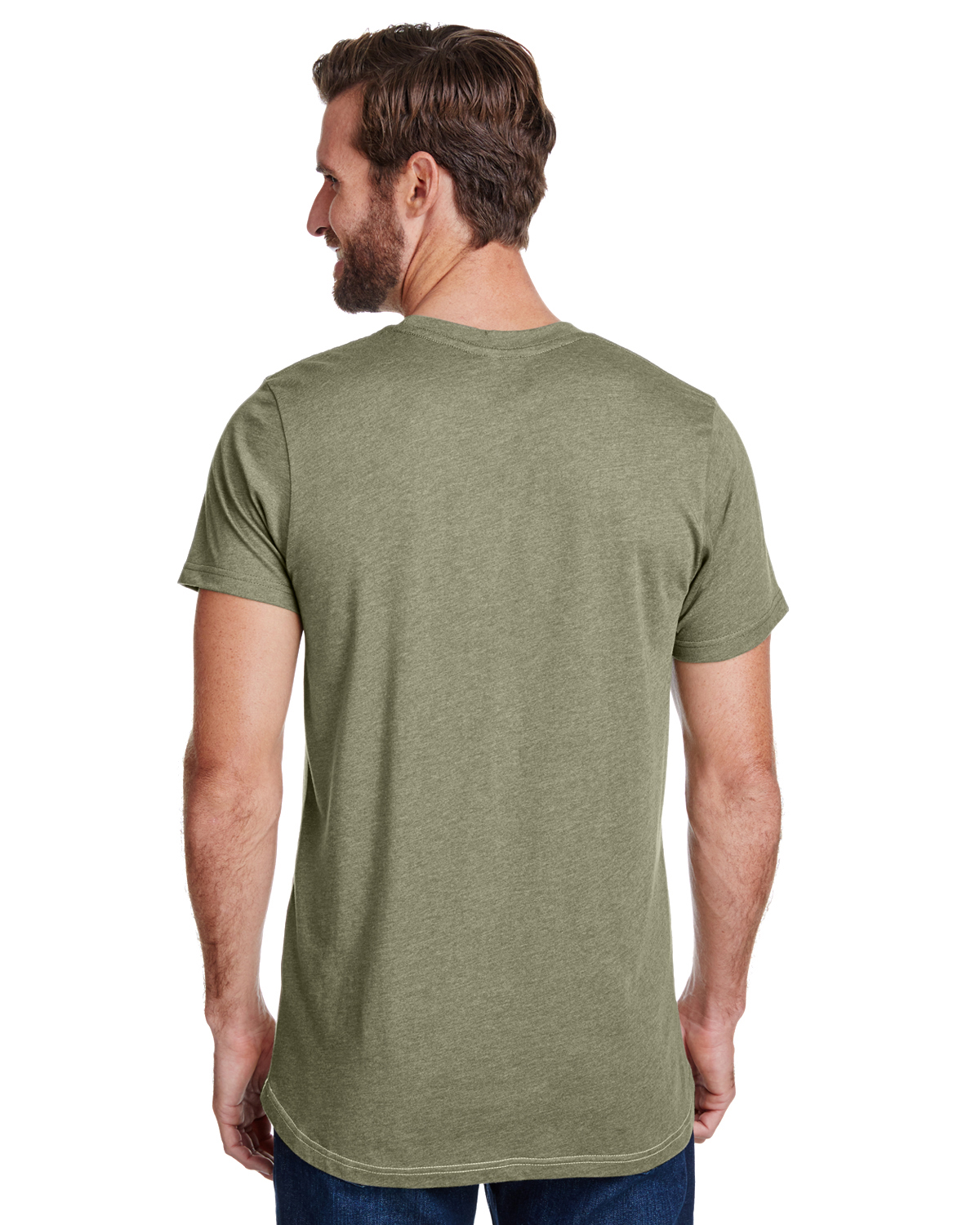 LAT LA6911 Natural Heather / Vintage M Green