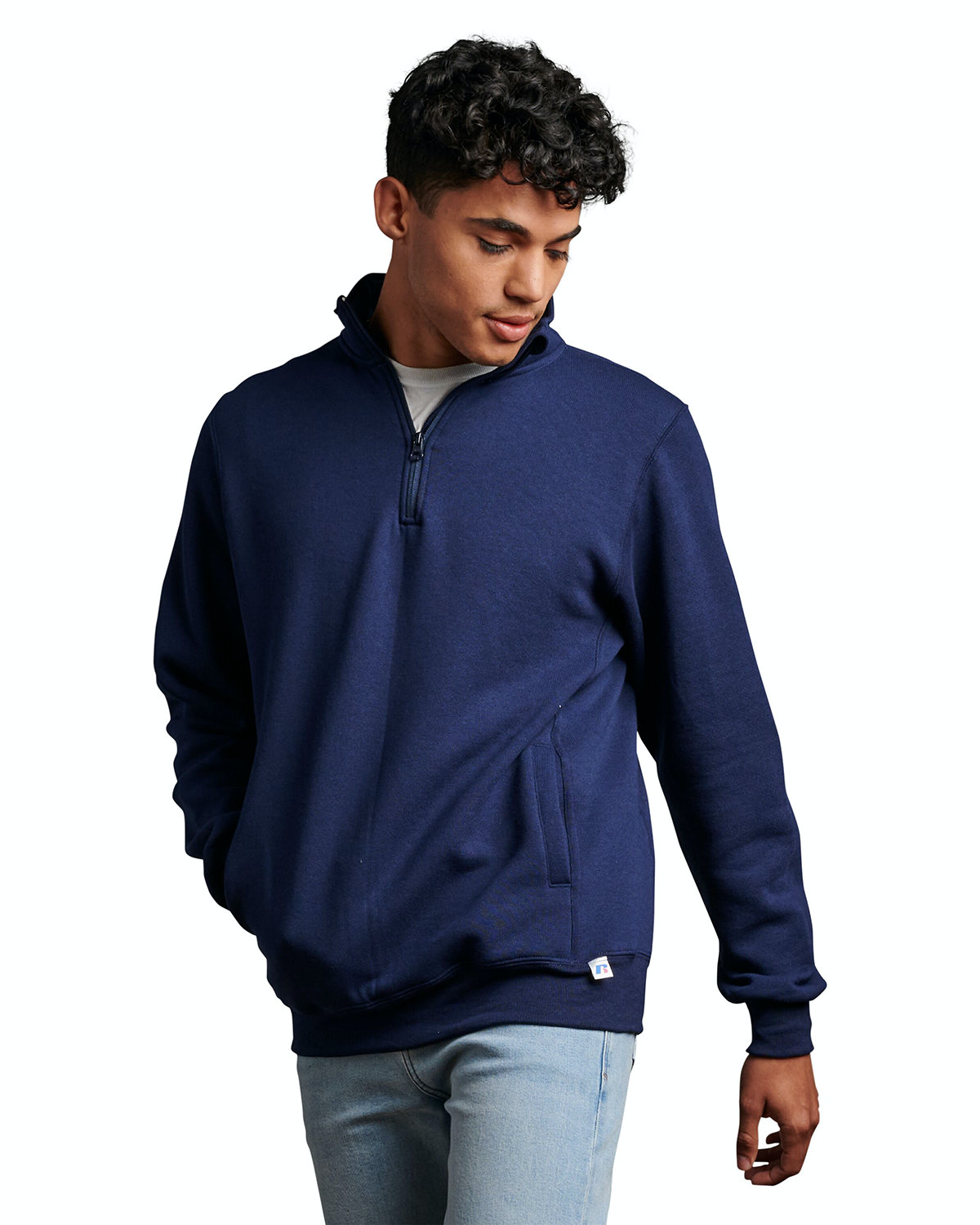 Russell Athletic Dri Power® Quarter Zip Cadet Collar Sweatshirt