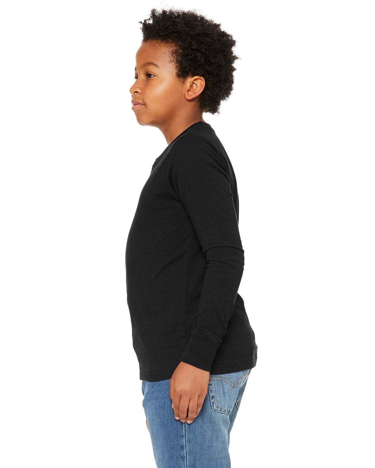 Bella + Canvas 3501YCVC Heather Black