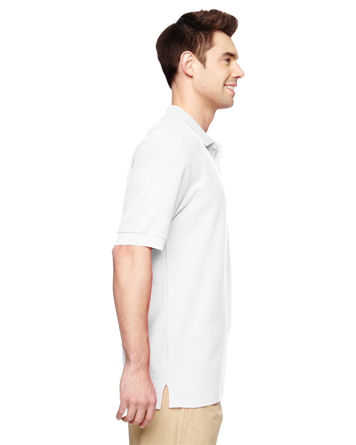 Gildan Unisex Premium Cotton Double Pique Polo G828 White Jiffy