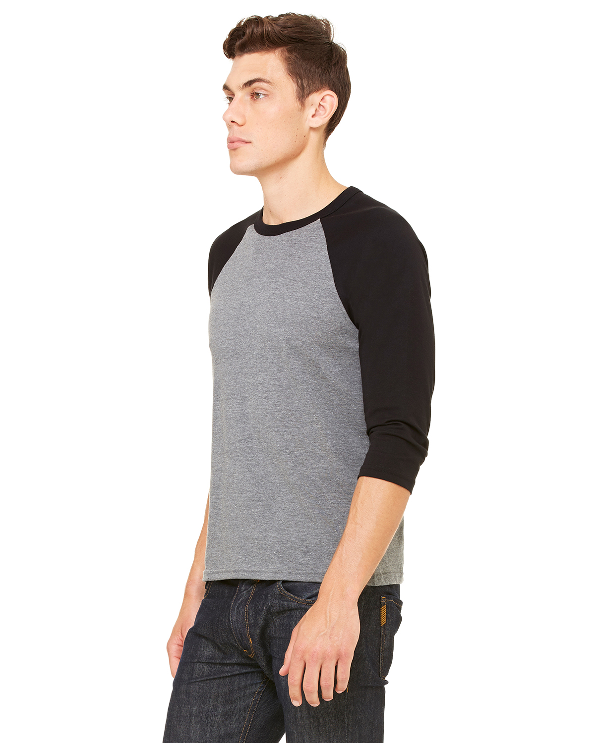 Bella + Canvas 3200 Heather Deep / Black