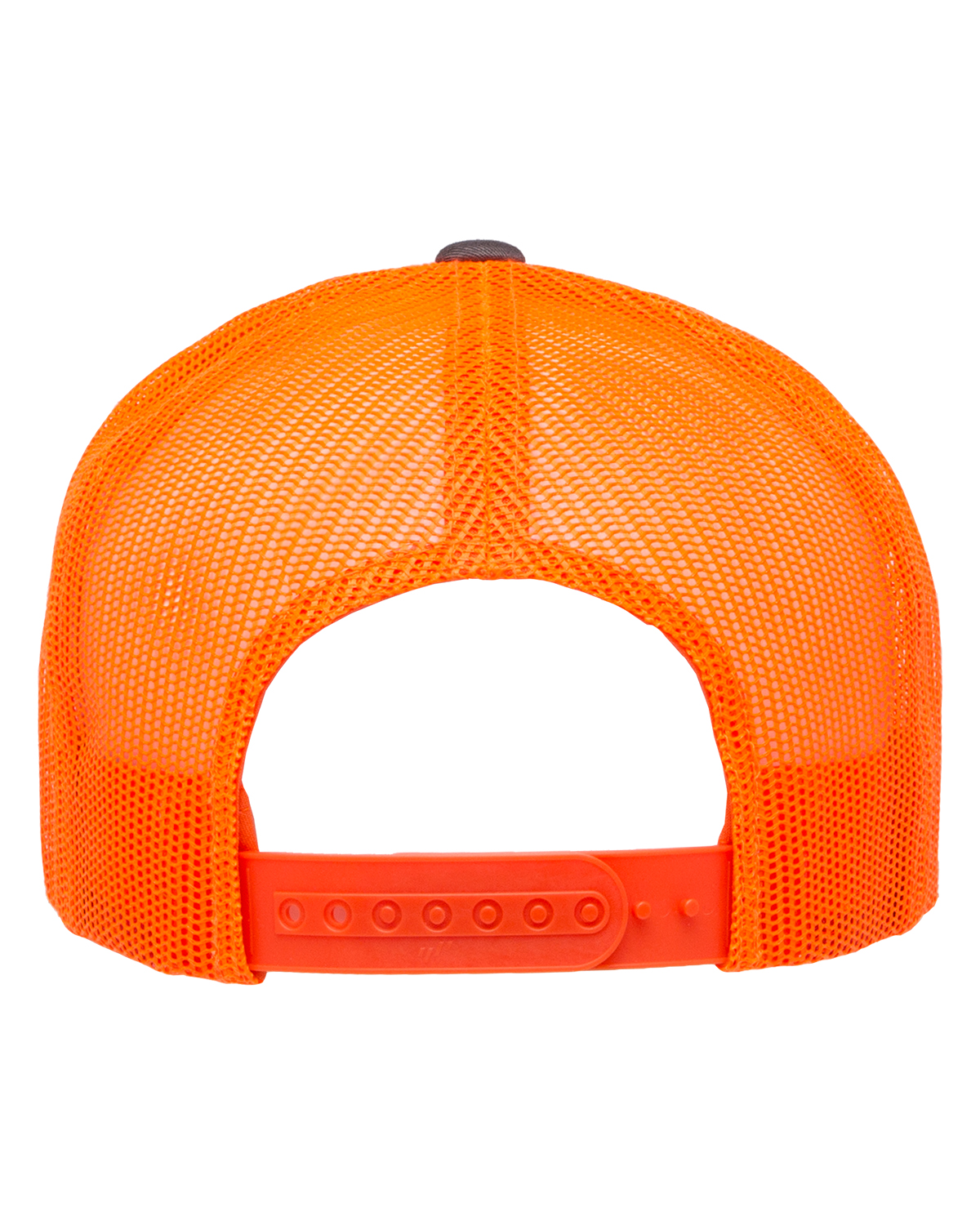 Yupoong 6606 Charcoal / Neon Orange