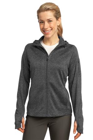 Sport Tek Women s Tech Fleece Full Zip Hooded Jacket L248 Graphite Heather Jiffy