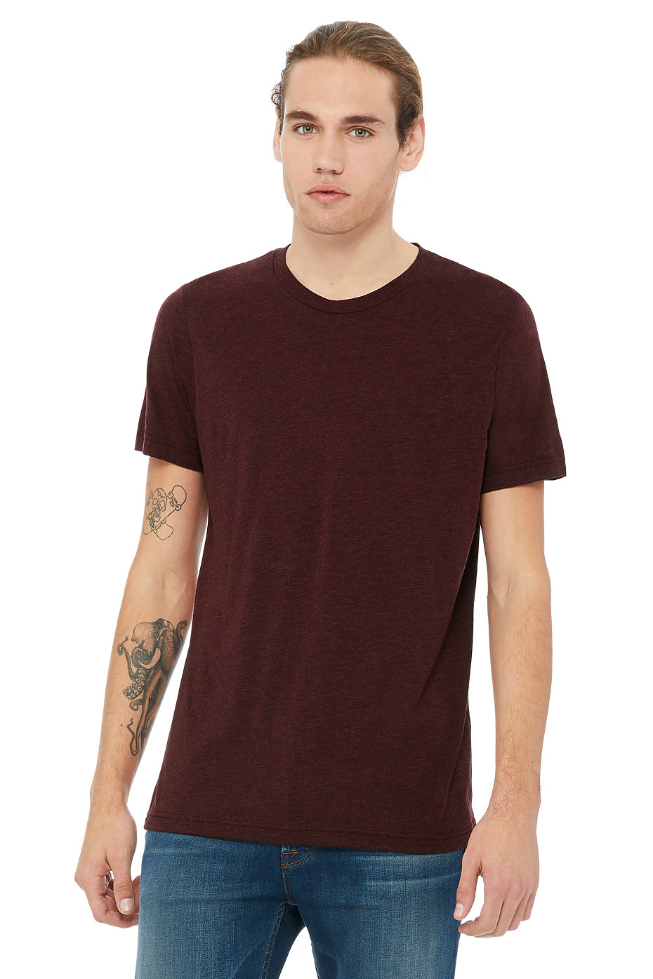 Bella + Canvas 3001C Heather Cardinal