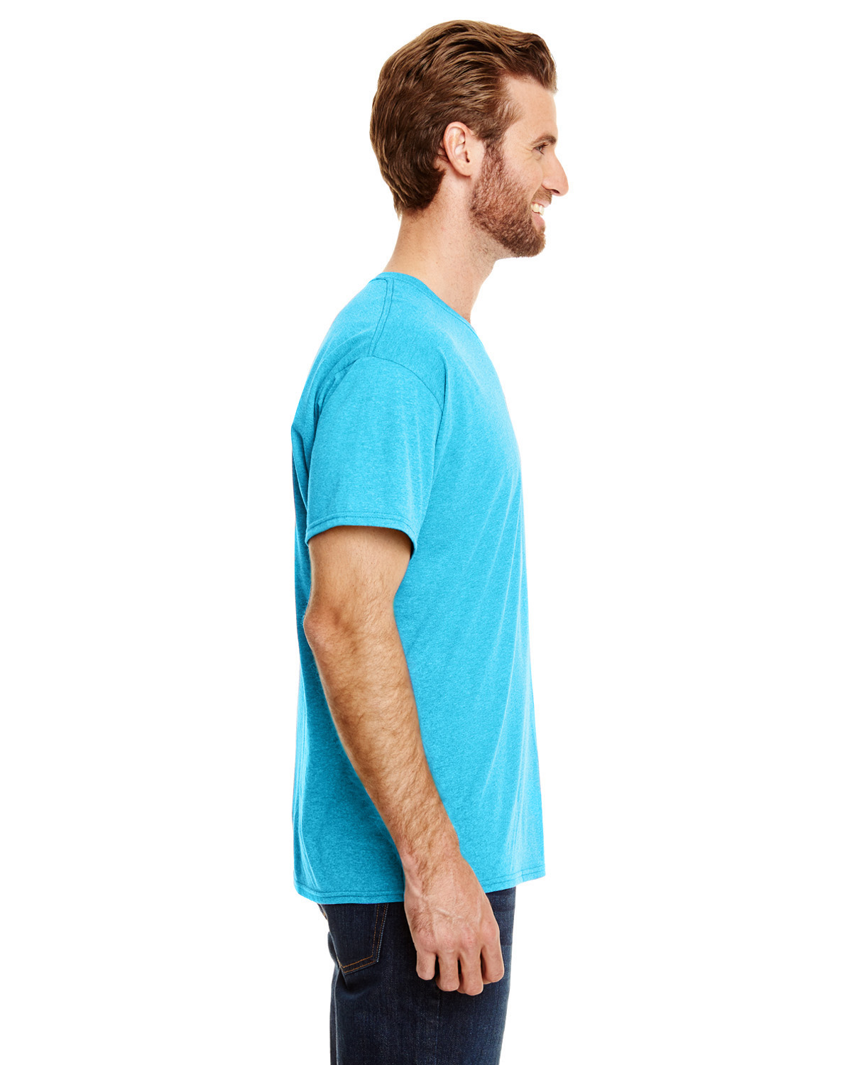 Hanes 42TB Turquoise Triblend