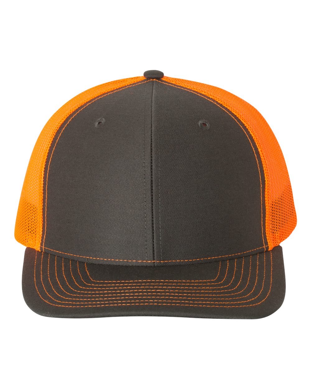 Richardson 112 Charcoal / Neon Orange